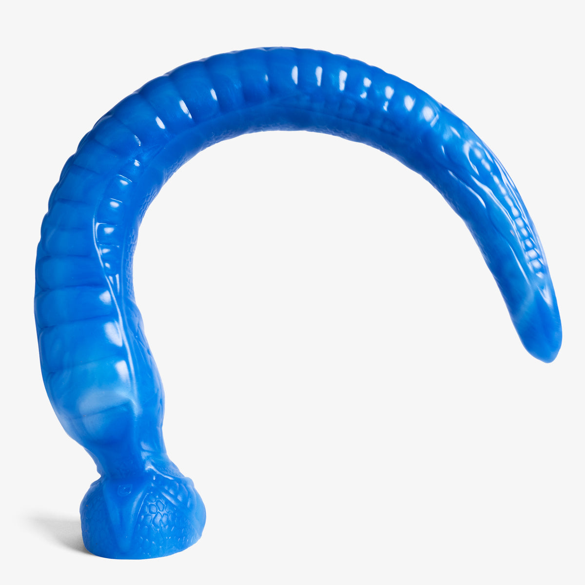 The Depth Trainer - Large Size - Super Soft Firmness - Ready Made, angled view, platinum-cure silicone dildo