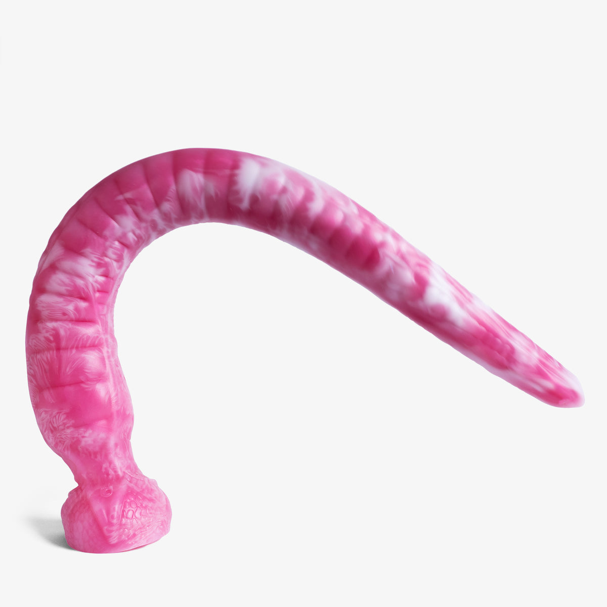 The Depth Trainer - Large Size - Super Soft Firmness - Ready Made, angled view, platinum-cure silicone dildo