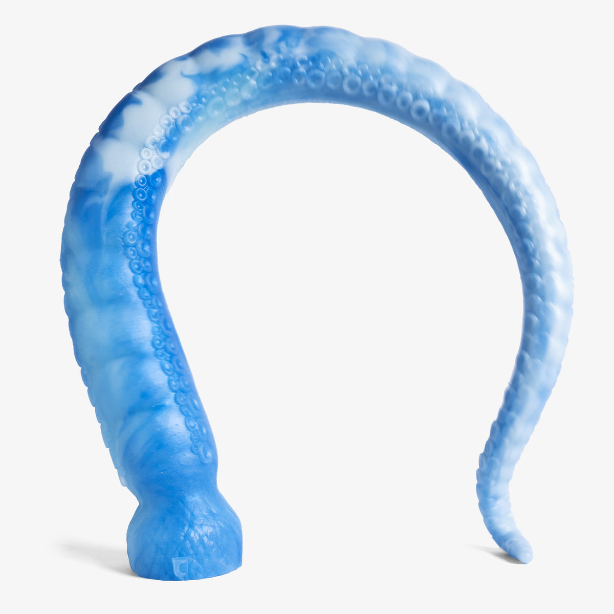 The Tentacle Depth Trainer II - Large Size - Super Soft Firmness - Ready Made, angled view, platinum-cure silicone dildo