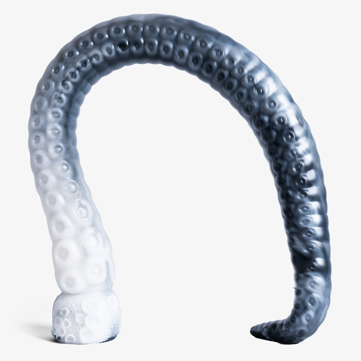 The Tentacle Depth Trainer III - Large Size - Squishy Soft Firmness - Ready Made - Almost Perfect, angled view, platinum-cure silicone dildo