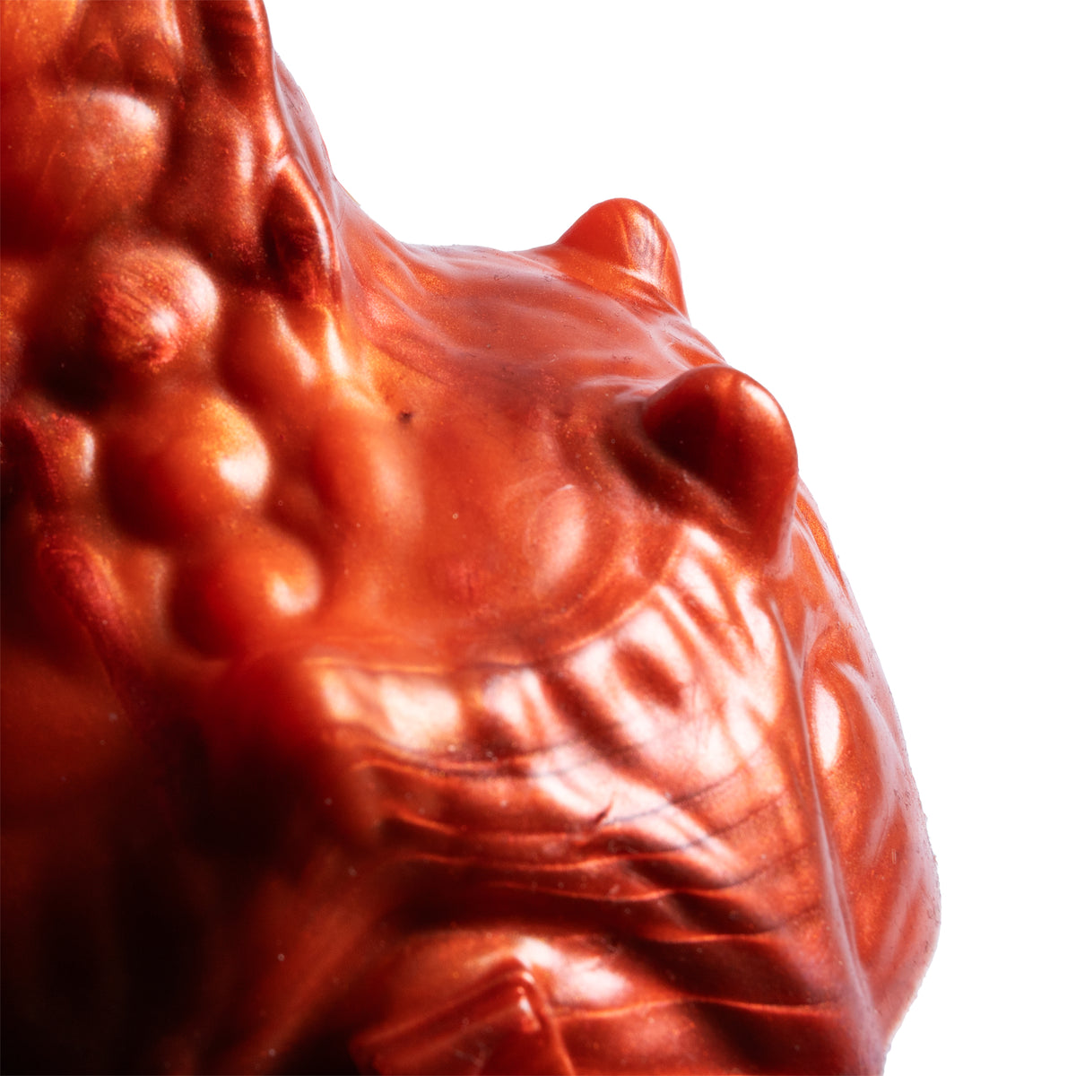 The Dragon Knot II - X Large Size - Super Soft Firmness - Ready Made - Almost Perfect, close-up detail, platinum-cure silicone dildo