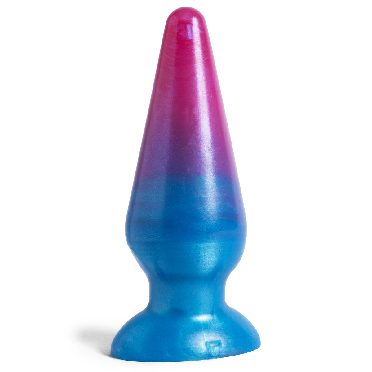 The Plug - Large Size - Super Soft Firmness - Ready Made, front view, platinum-cure silicone butt plug