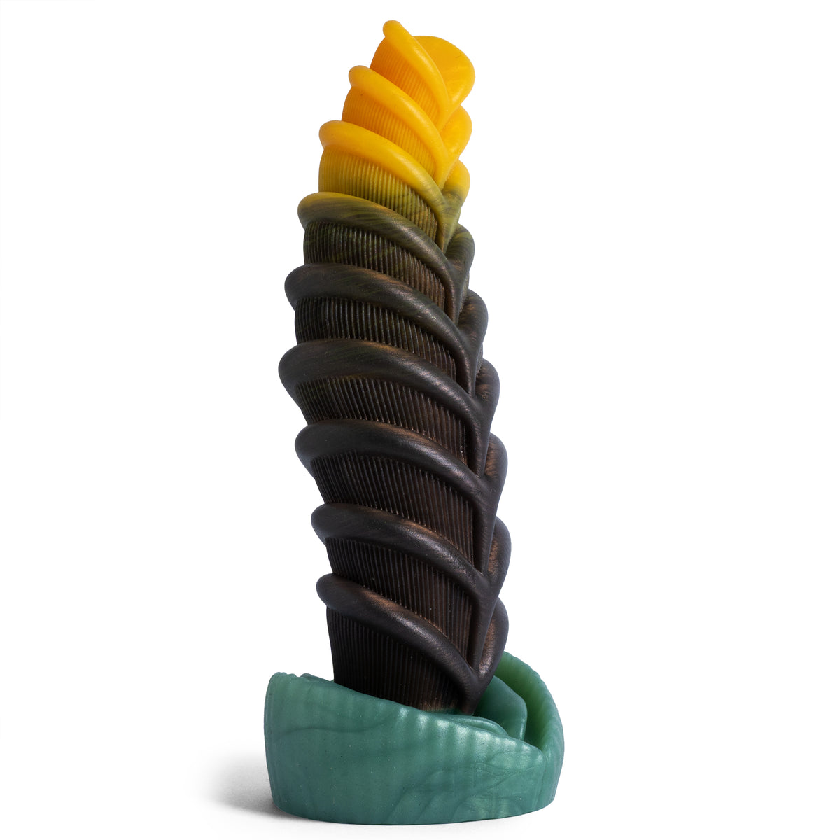EroticEffect Aearvon Dildo - Medium Size - Super Soft Firmness - Ready Made, front view, platinum-cure silicone dildo
