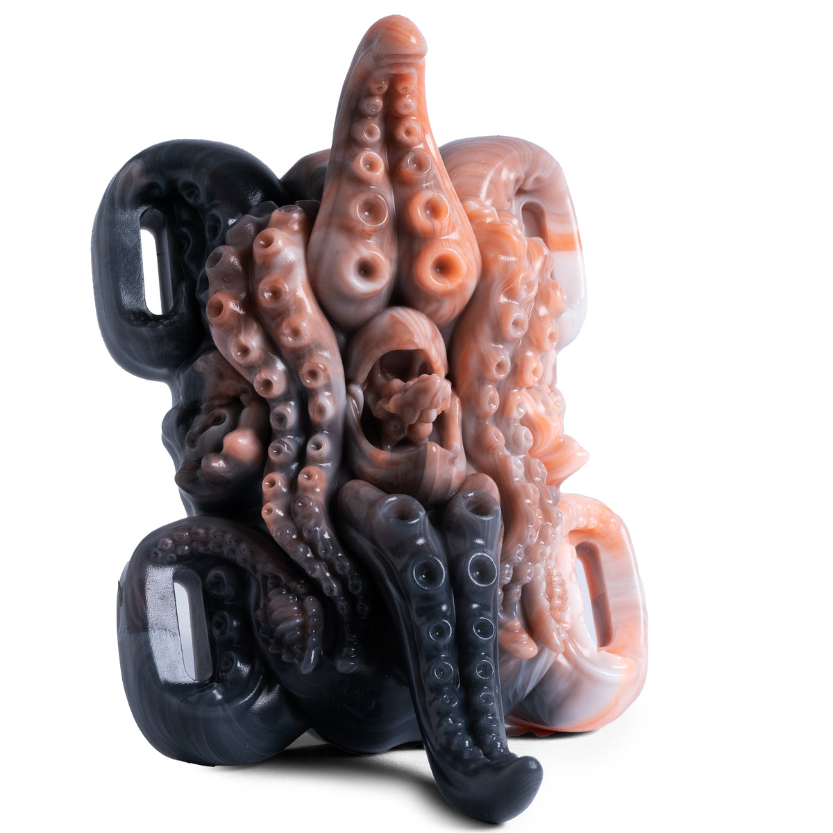 Sinnovator Scylla Grinder - Super Soft Firmness - Ready Made - Bullet, group shot, platinum-cure silicone grinder