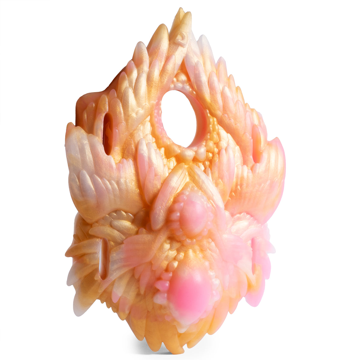 The Angel Grinder - Super Soft Firmness - Ready Made - Bullet, angled view, platinum-cure silicone grinder