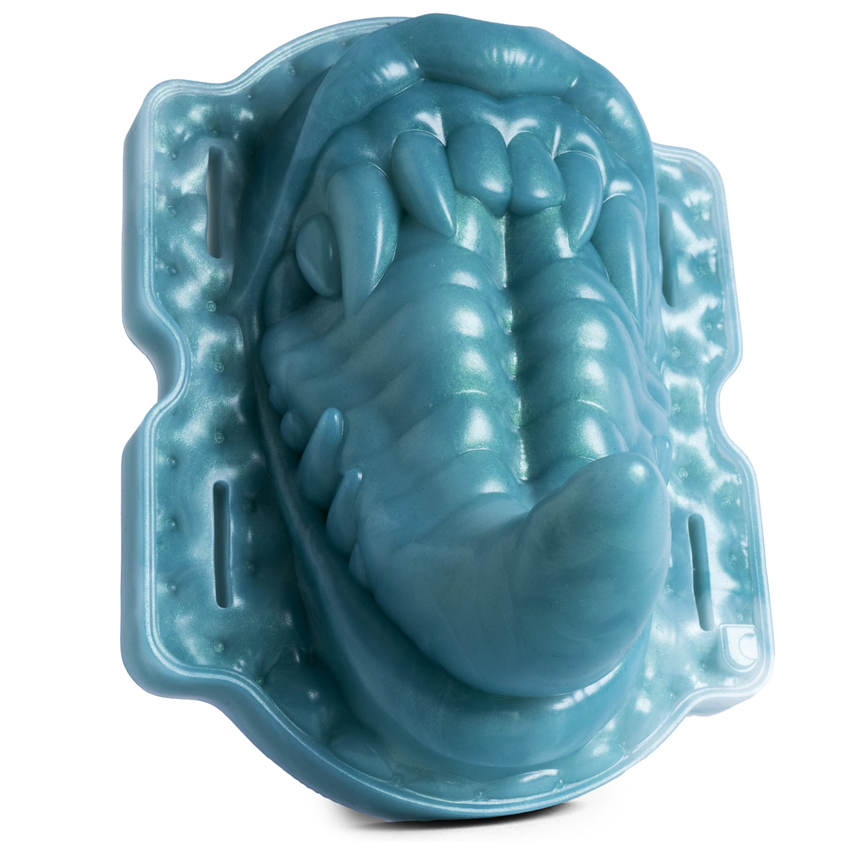 The Maw Grinder - Medium Firmness - Ready Made - Bullet, top view, platinum-cure silicone grinder