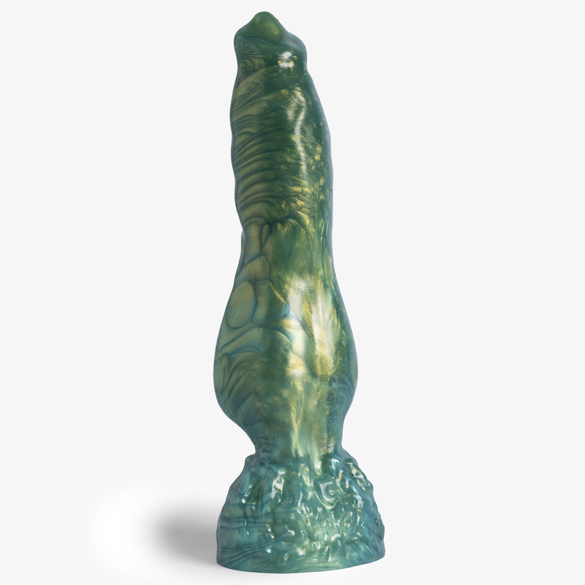 The Knot II Dildo - Small Size - Super Soft Firmness - Ready Made, front view, platinum-cure silicone dildo
