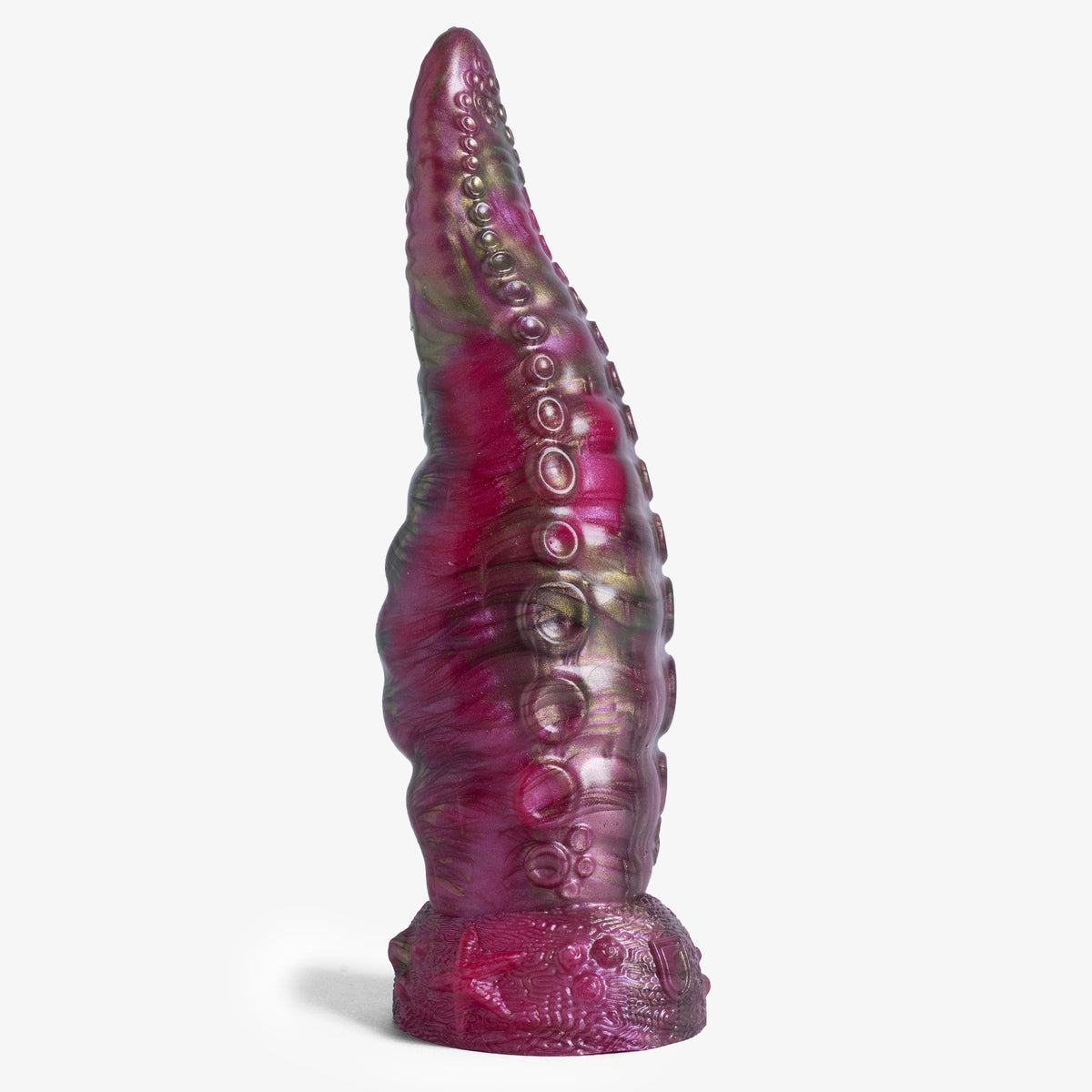 The Tentacle: Knot Dildo - Small Size - Super Soft Firmness - Ready Made - Almost Perfect, front view, platinum-cure silicone dildo