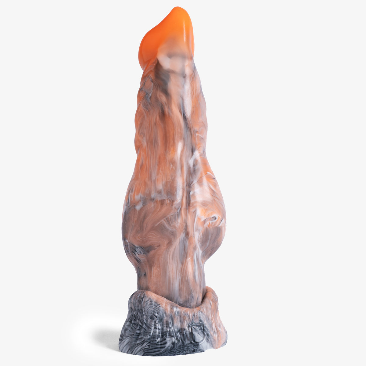 The Knot Dildo - X Large Size - Super Soft Firmness - Ready Made, front view, platinum-cure silicone dildo