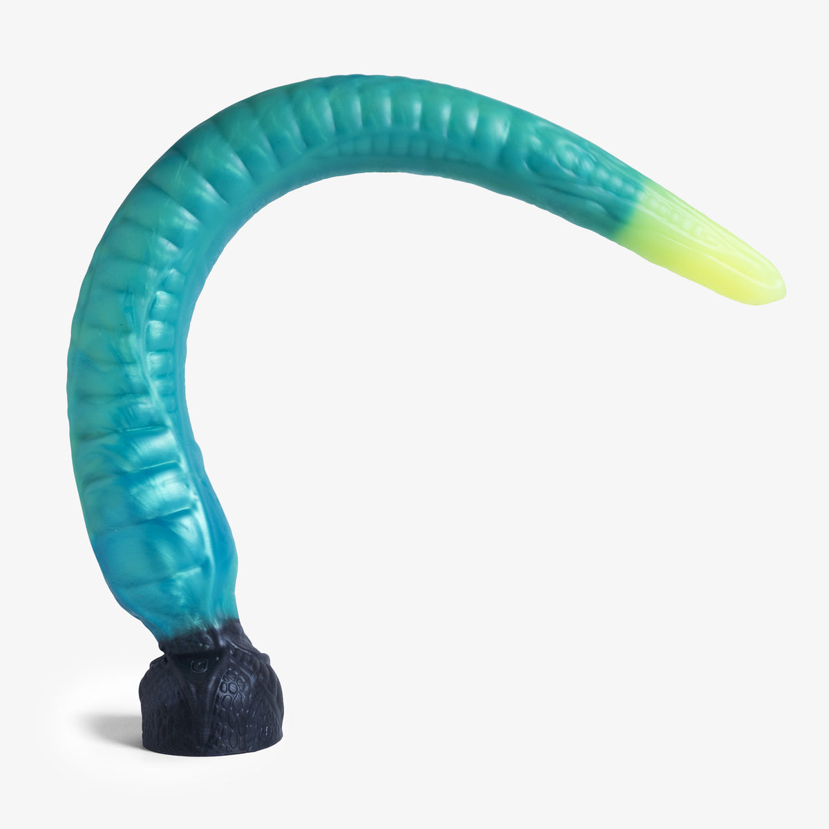 The Depth Trainer Dildo - Large Size - Super Soft Firmness - Ready Made, angled view, platinum-cure silicone dildo