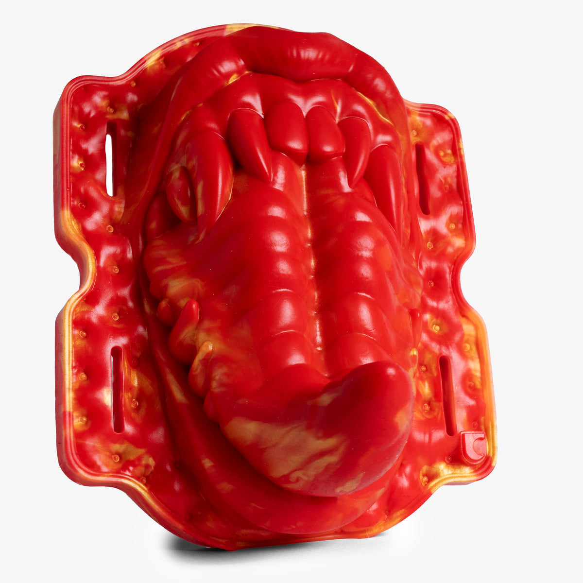 The Maw Grinder - Super Soft Firmness - Ready Made - Bullet Hole - Almost Perfect, front view, platinum-cure silicone grinder