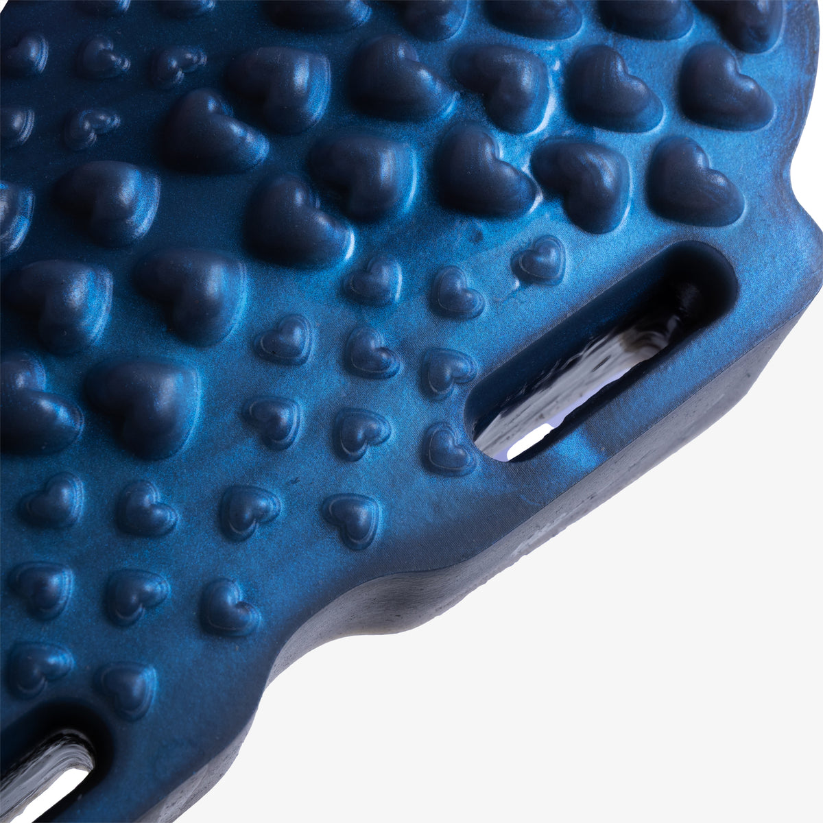 The Heart Grinding Mat - Super Soft Firmness - Ready Made - Almost Perfect, close-up detail, platinum-cure silicone grinder