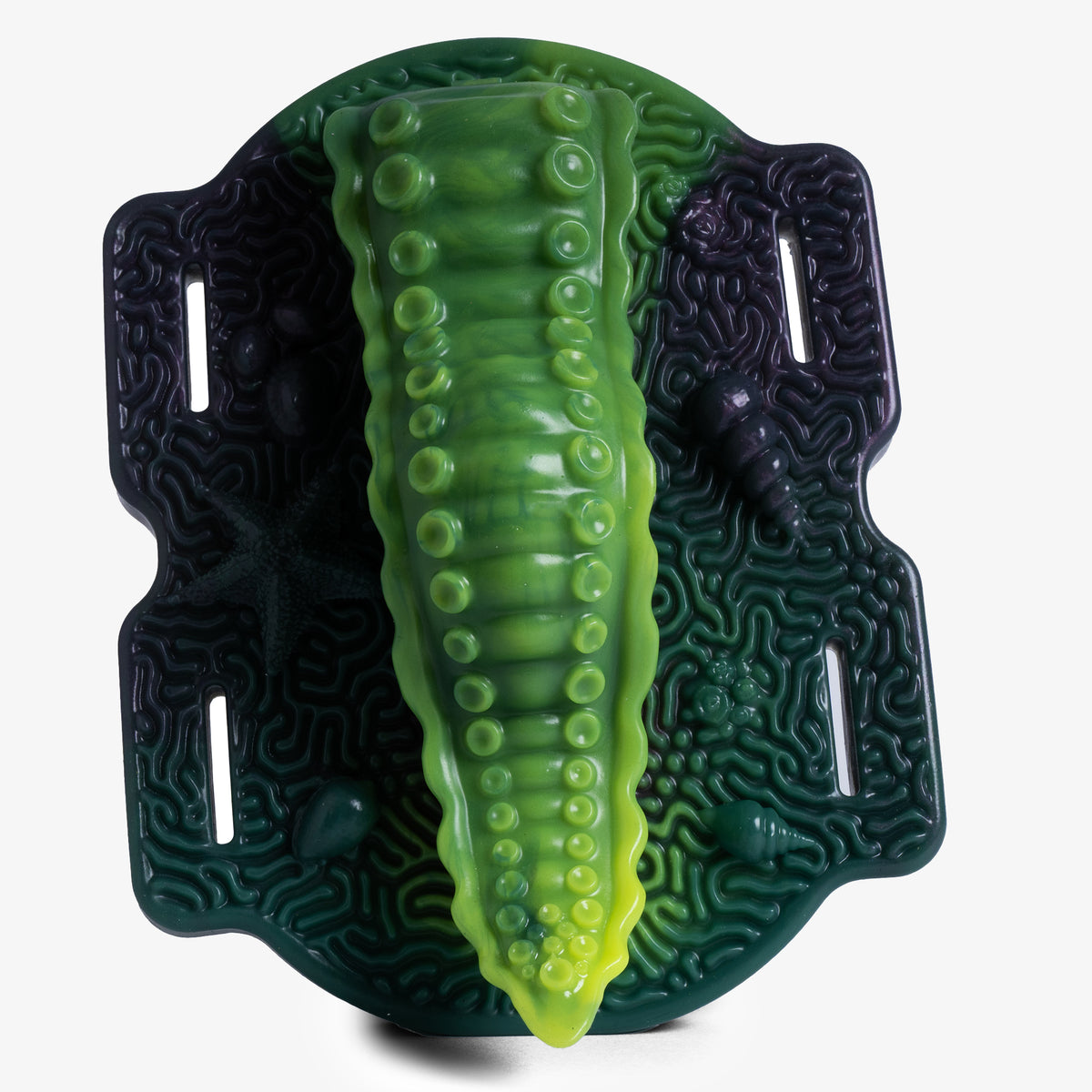 The Tentacle Grinder II - Super Soft Firmness - Ready Made, front view, platinum-cure silicone grinder