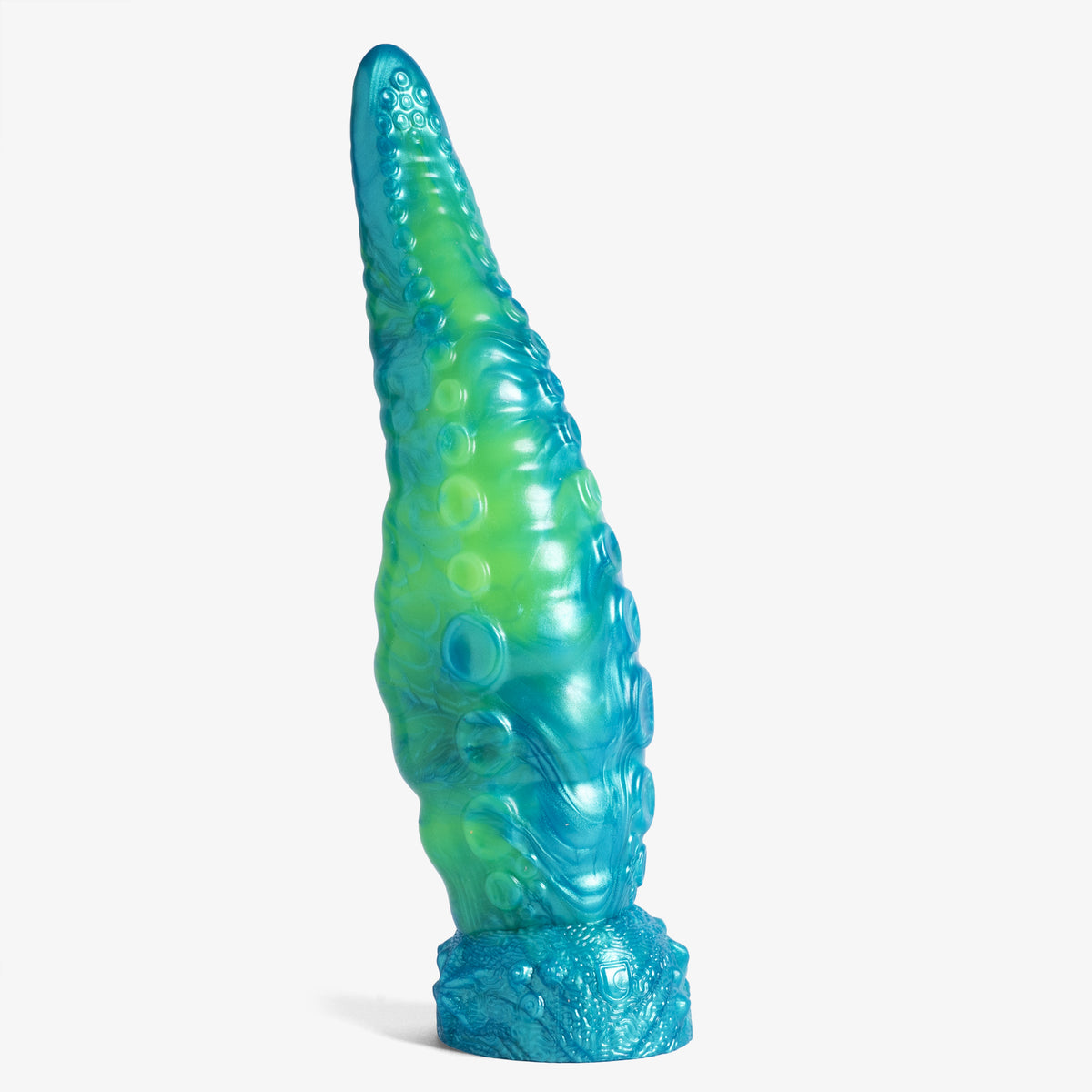 The Tentacle: Knot Dildo - Large Size - Super Soft Firmness - Ready Made, front view, platinum-cure silicone dildo