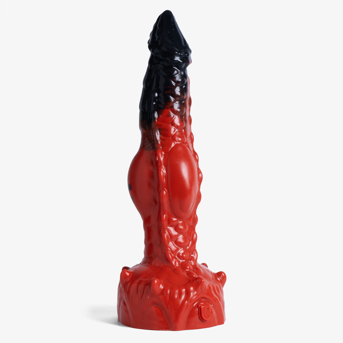The Dragon: Knot II Dildo - Large Size - Super Soft Firmness - Ready Made, front view, platinum-cure silicone dildo