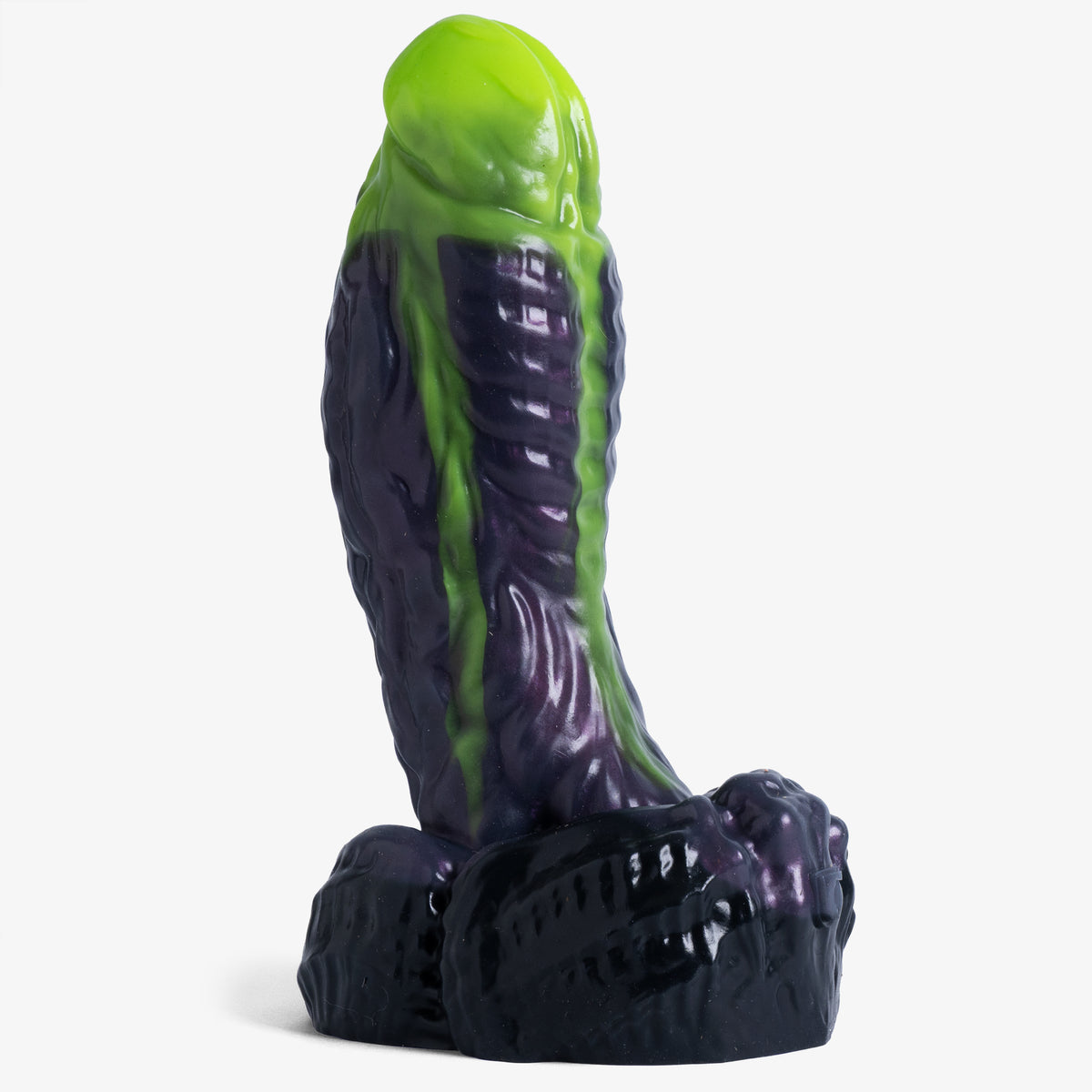 The Alien Dildo - X Large Size - Super Soft Firmness - Ready Made, front view, platinum-cure silicone dildo