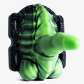 The Dragon Rider Grinder, front view, platinum-cure silicone grinder