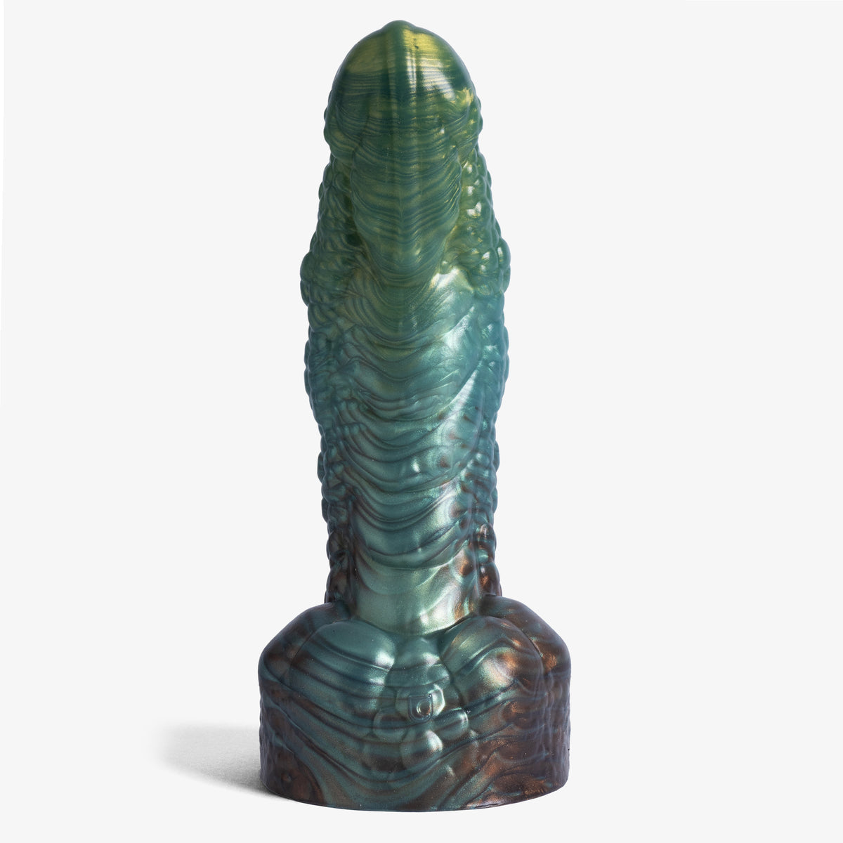 The Golem Dildo, front view, second shot, platinum-cure silicone dildo