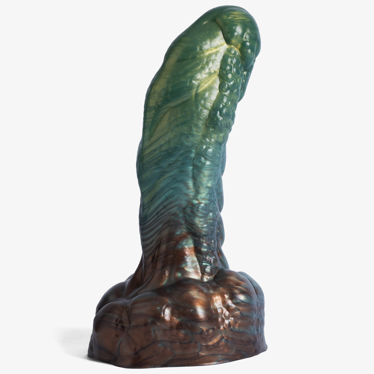 The Golem Dildo, angled view, platinum-cure silicone dildo